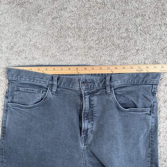 Faherty Men's Stretch Terry 5 Pocket Black Jeans Size 38x34 - Picture 4 of 11